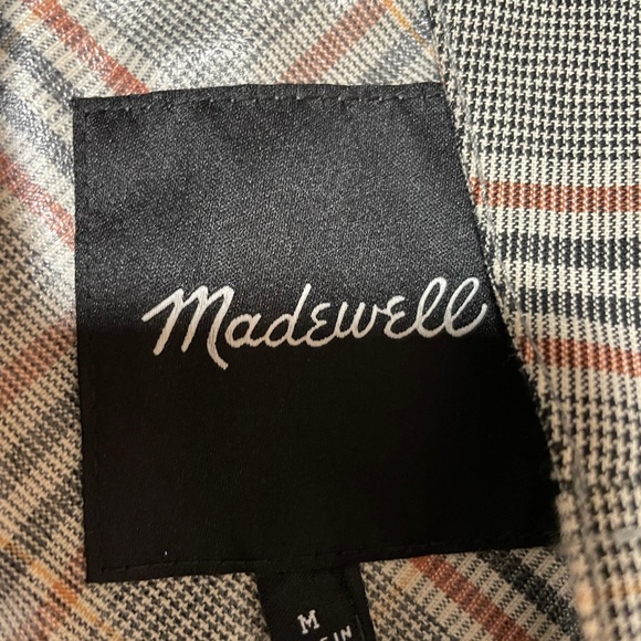 Madewell Plaid Brookwood Raincoat (sold out in stores) - Picture 5 of 8